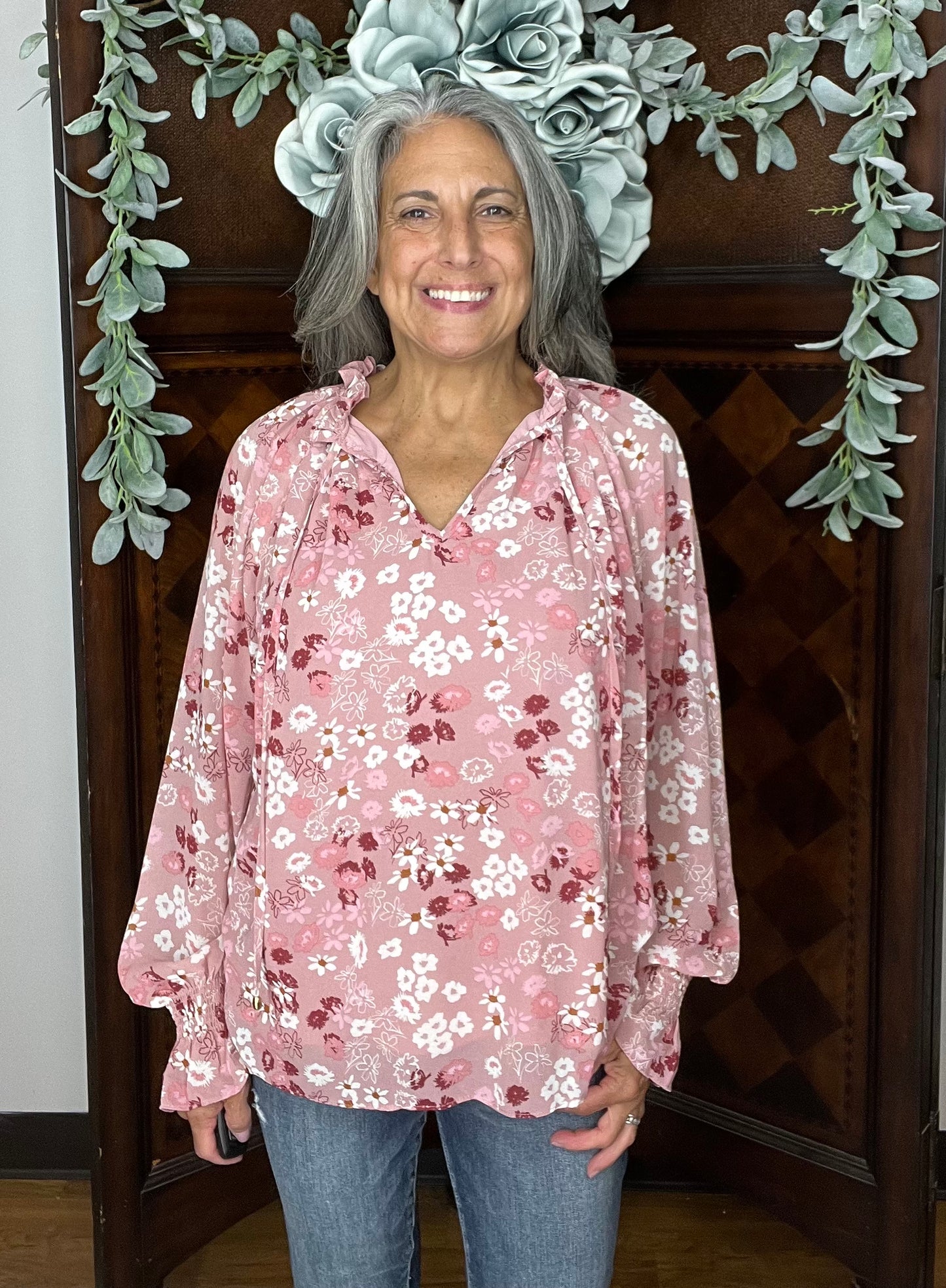 Graceful Garden Tunic Top 8637