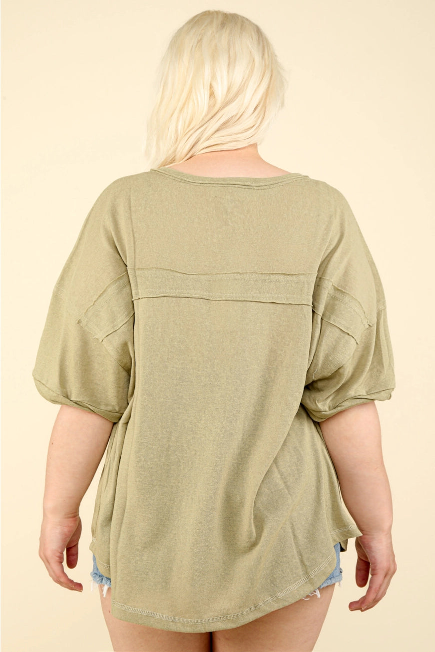 Happy Comfy Curvy Top A256