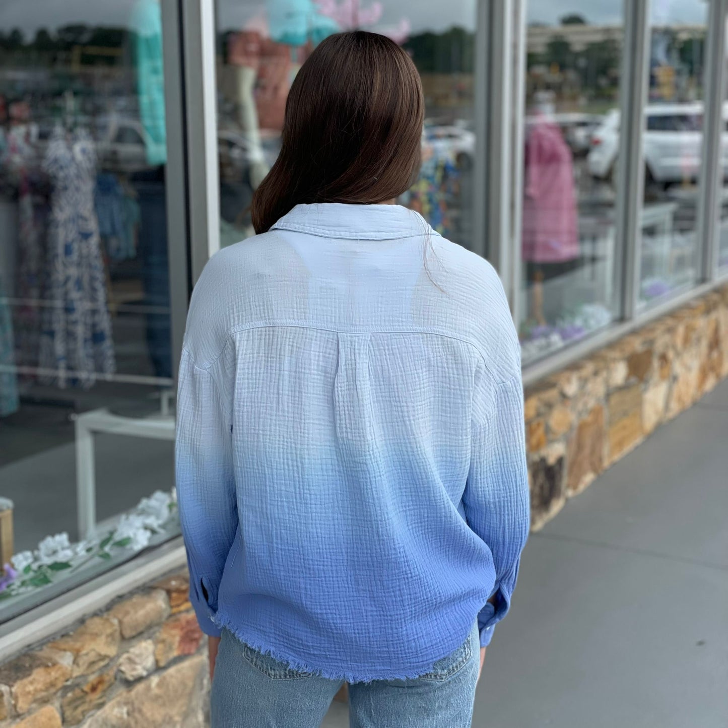 Cozy Morning Ombre Top 8616