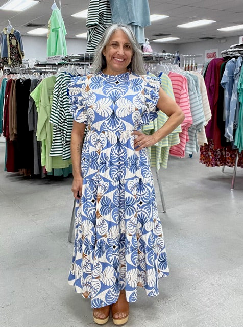 Rocking The Boat Midi Dress W323