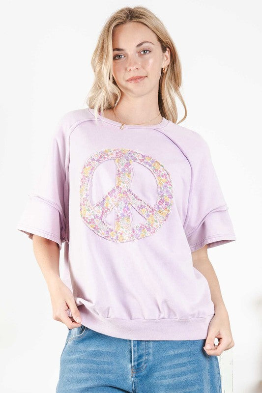 Fancy Peace Sign Top P216