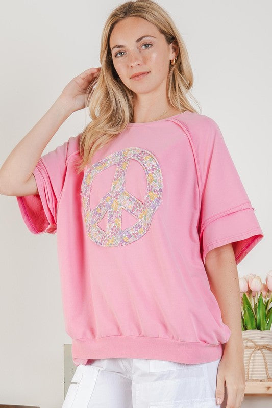 Fancy Peace Sign Top P216