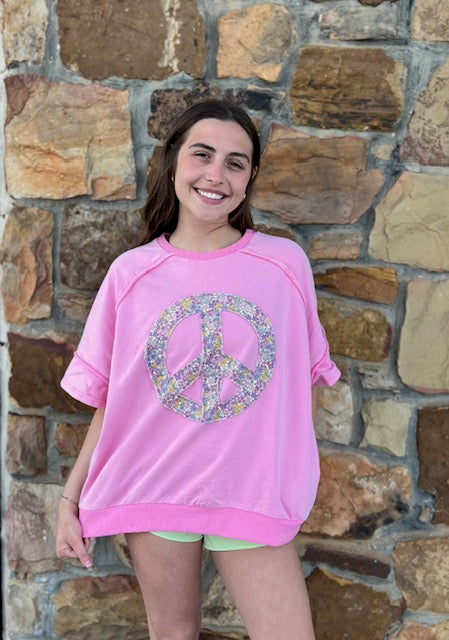 Fancy Peace Sign Top P216