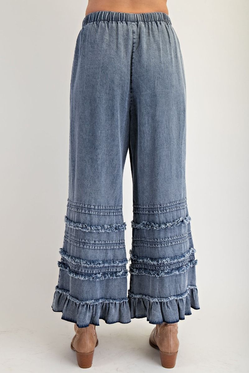 Vintage Easel Chambray Pants P345