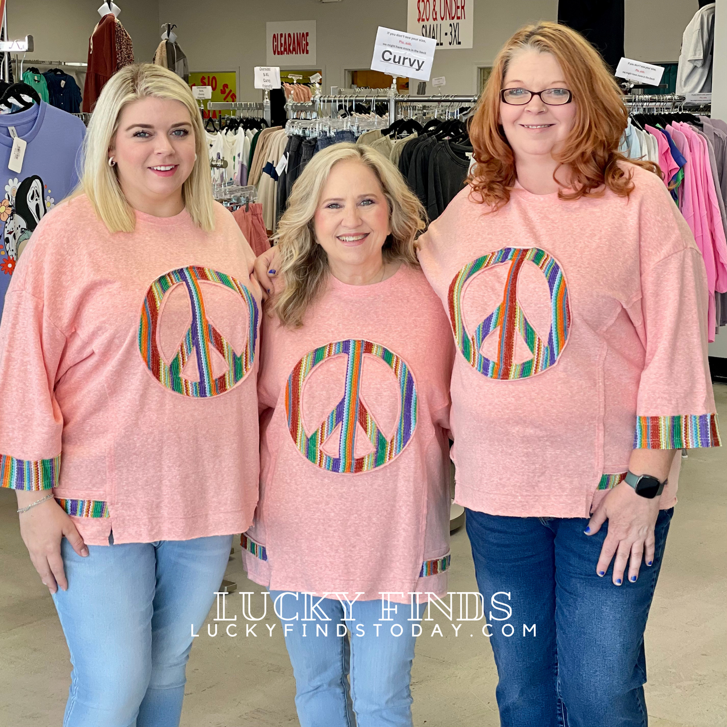 Easel Peace Patch Tunic Top P355