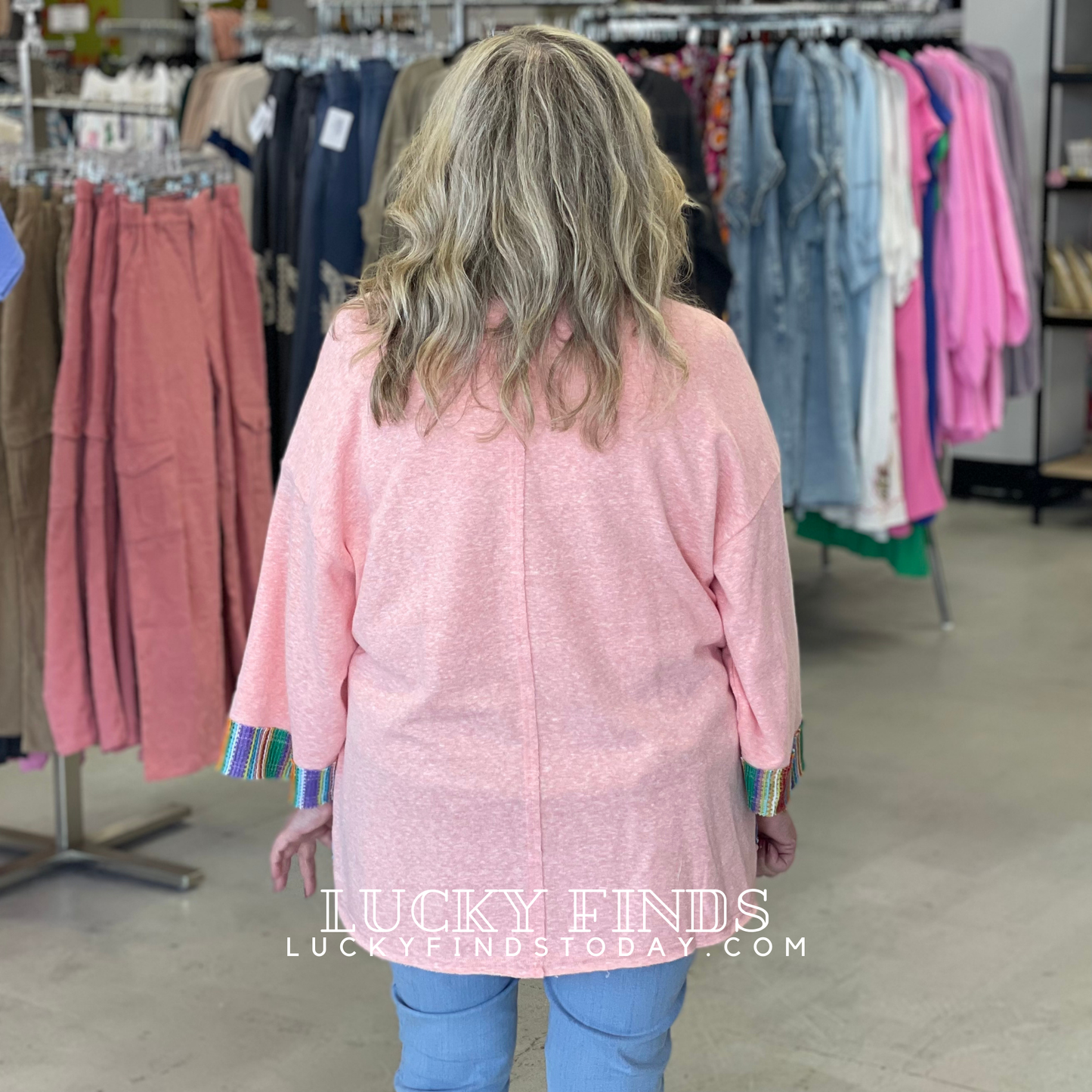 Easel Peace Patch Tunic Top P355