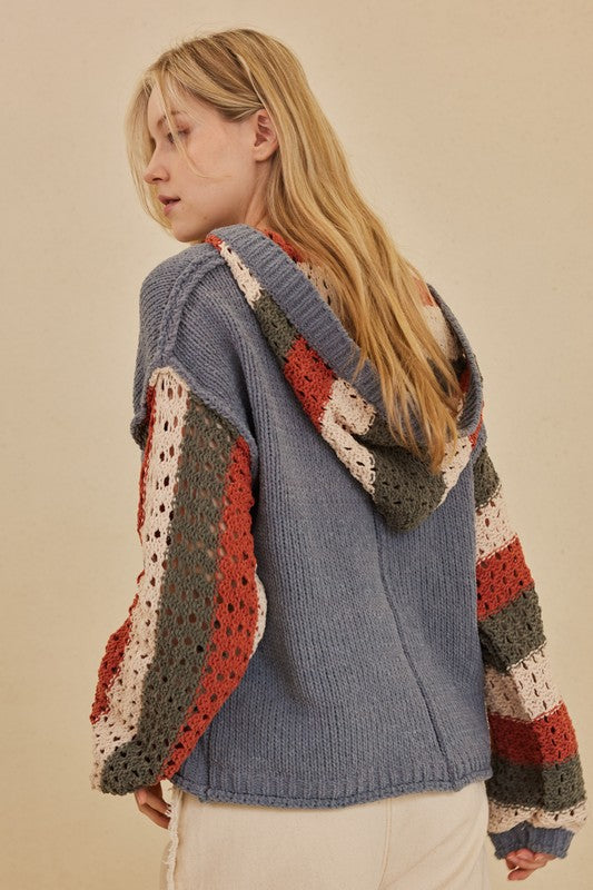 Hight Flying Crochet Hoodie P371