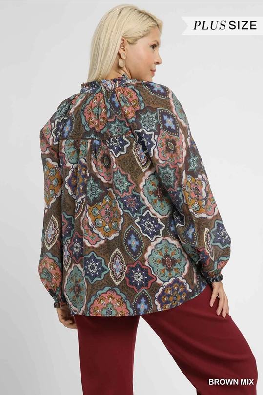 Turn It Up Umgee Curvy Top P374