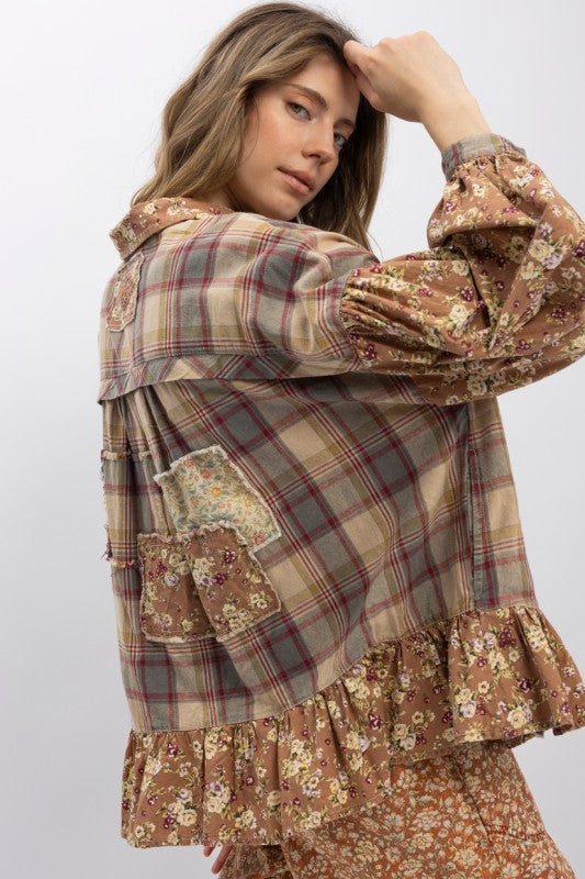 Lucky Vintage Patchwork Top P384