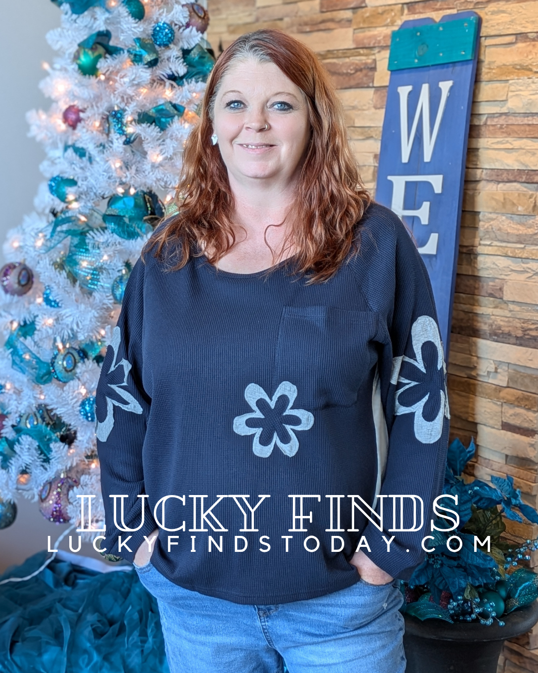 Falling for Daisy Curvy Top P388