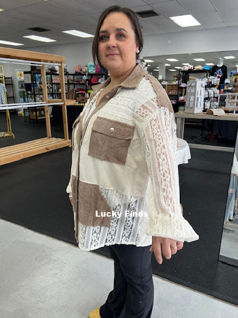 Falling for Lace Top P391