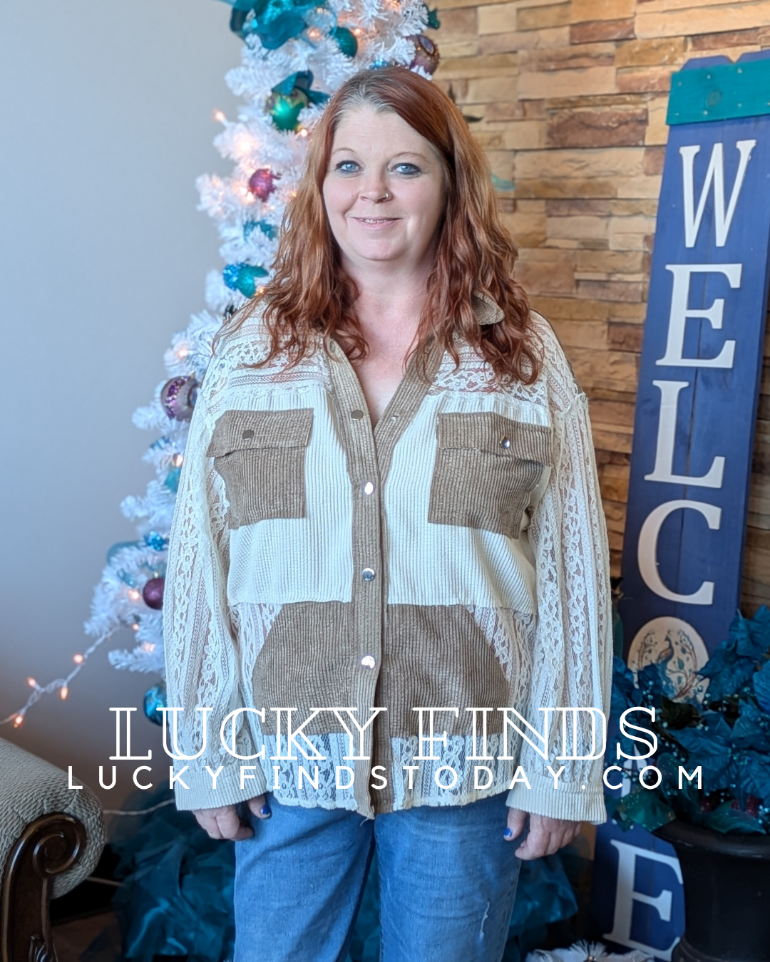 Falling for Lace Top P391