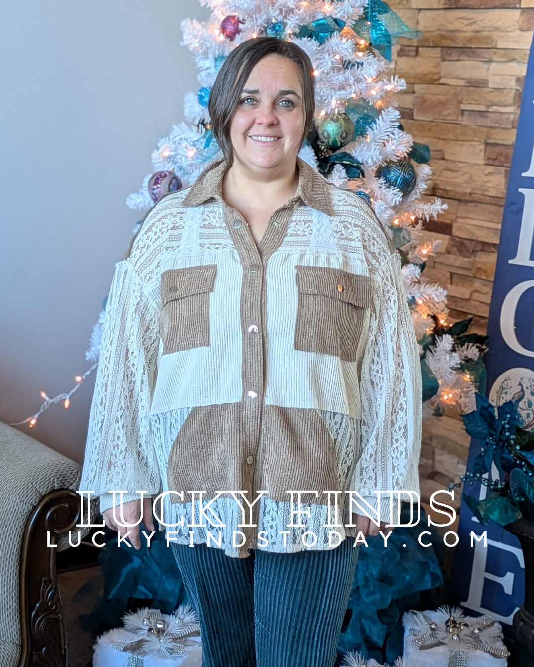 Falling for Lace Top P391