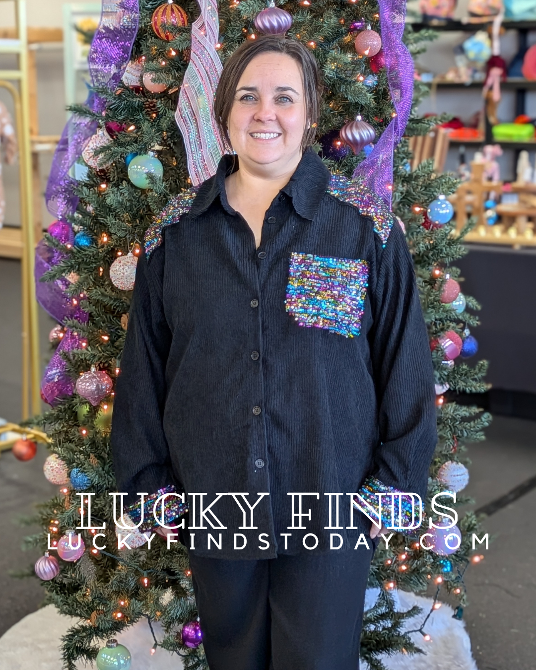 Fun Umgee Sequin Shacket P395