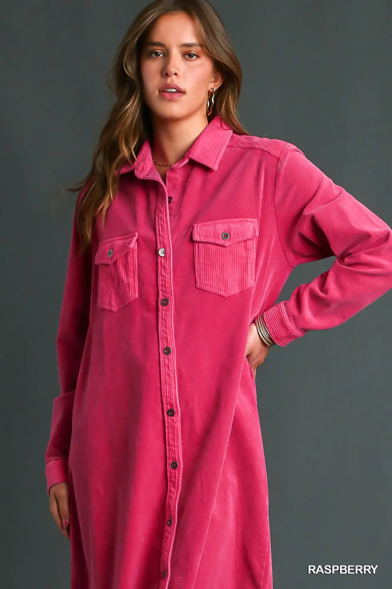 Enchantment Umgee Shirt Dress P404