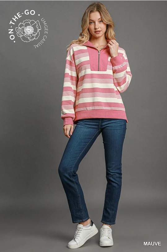 It's Umgee Striped Top P409