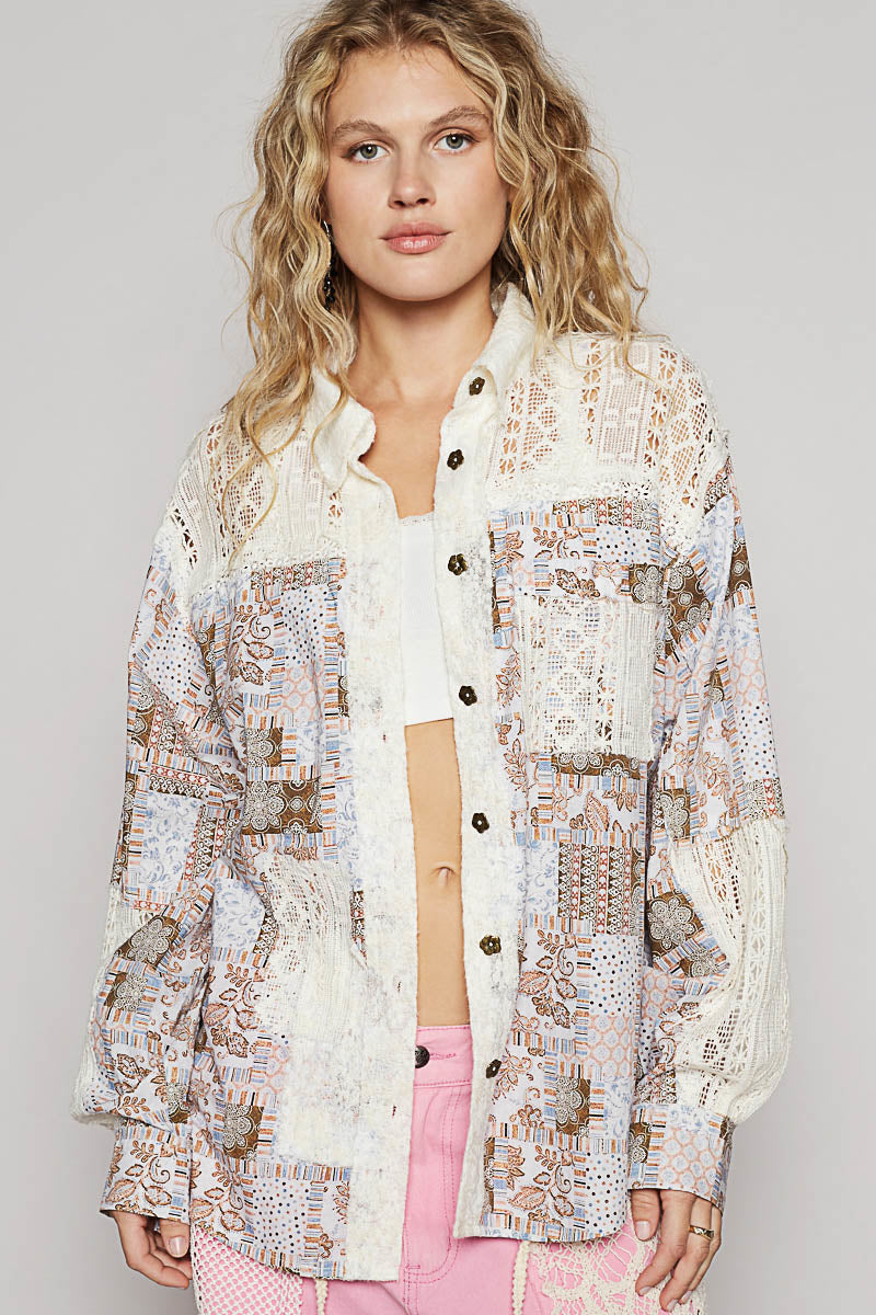 Crochet Contrast POL Top P415