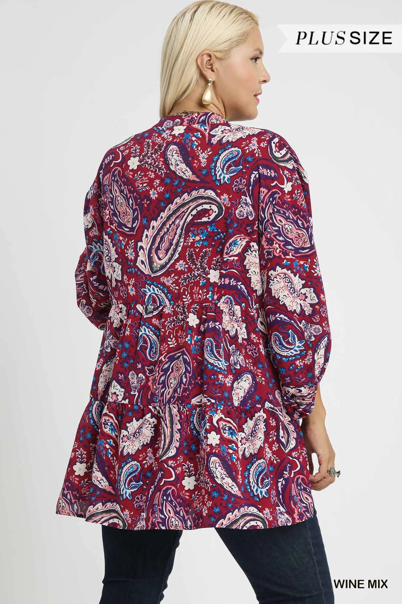 Boho Umgee Curvy Top P413