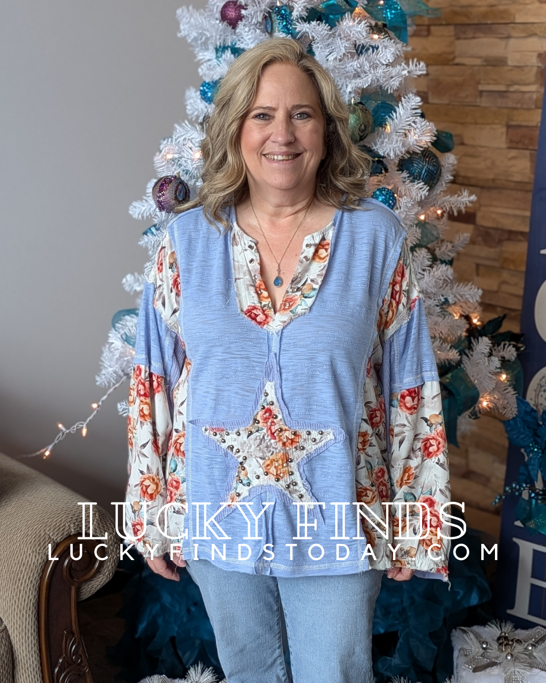 POL Star Patch Top P417