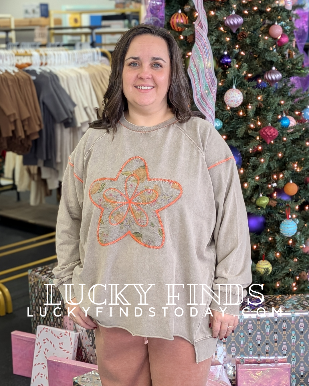 My Easel Star Patch Top P418