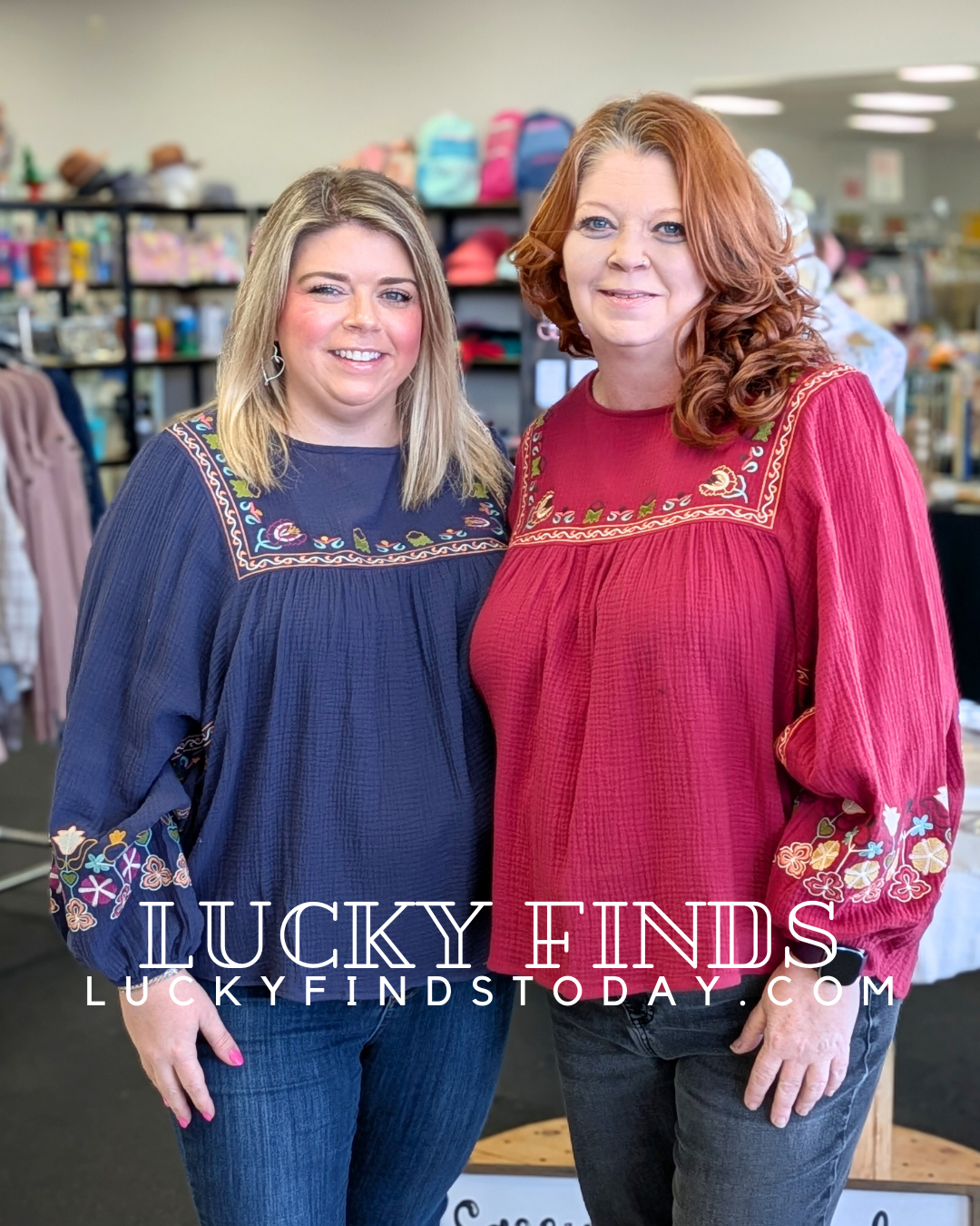 Flowy Easel Embroidered Curvy Top P420