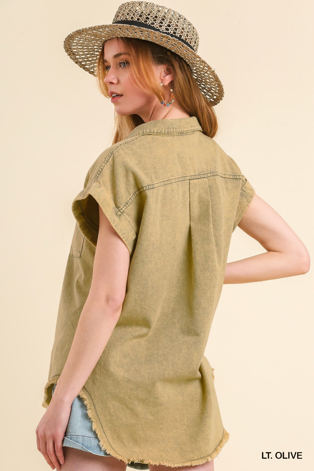 Casual Umgee Denim Top P421