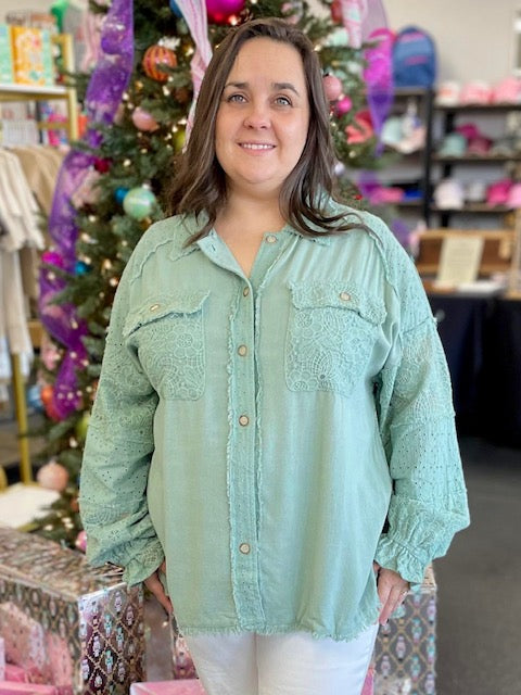 Sweet Umgee Lace Top P426