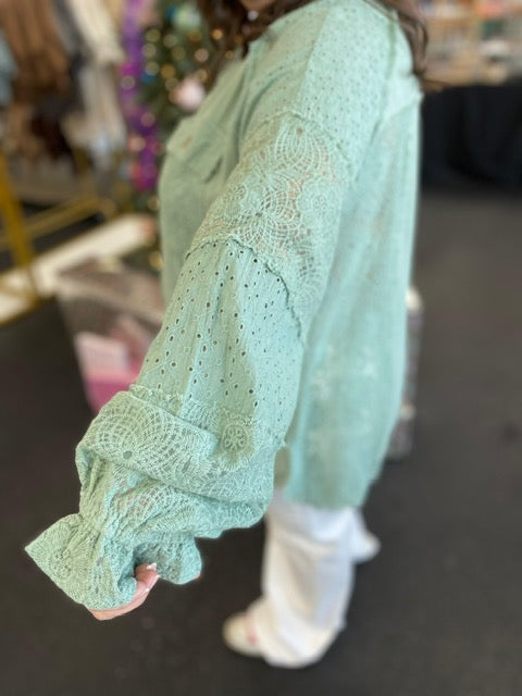 Sweet Umgee Lace Top P426