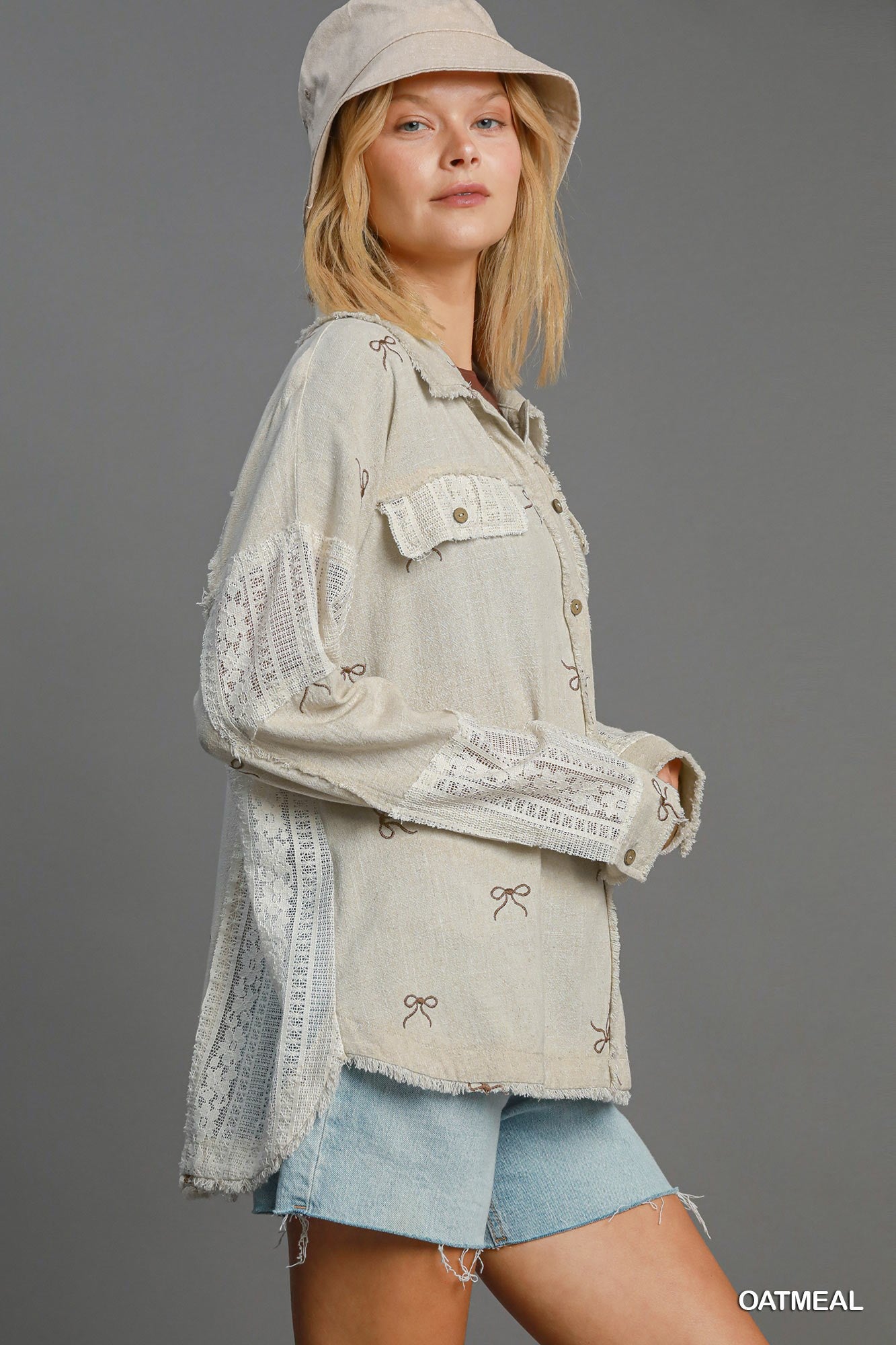 Falling for Umgee Bow Top P428