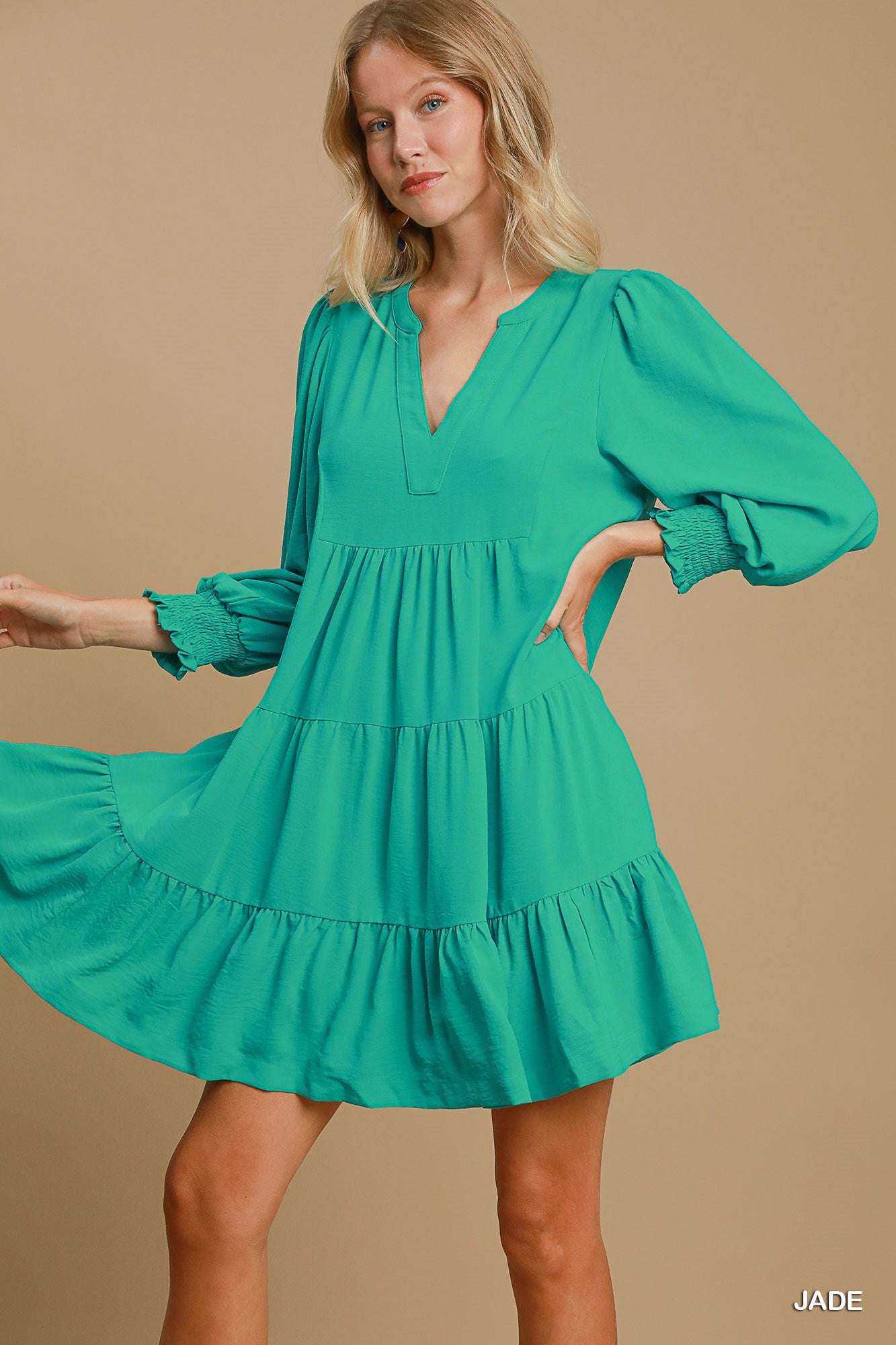 All Day Umgee Tiered Dress P430