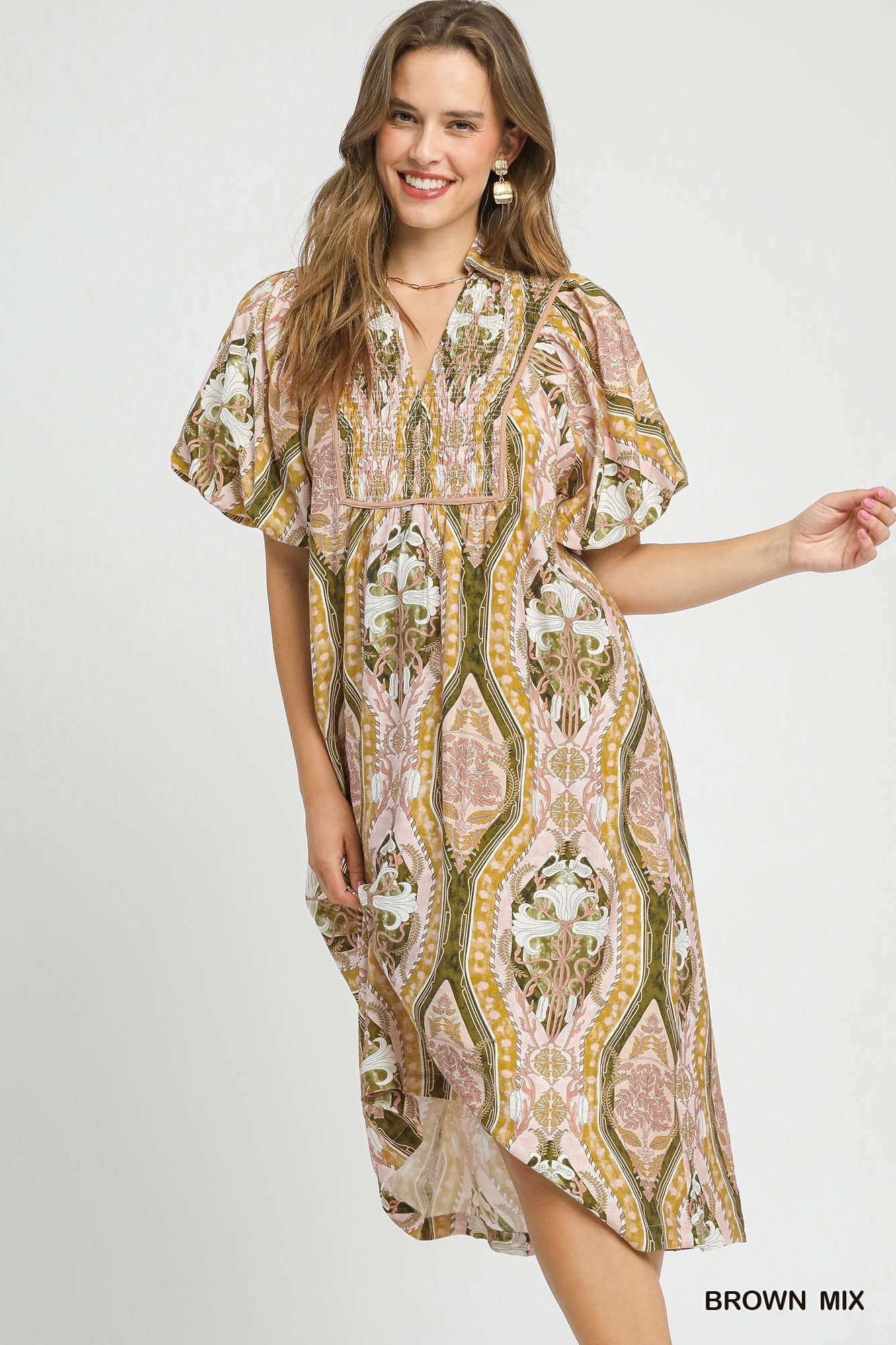 Sweet Umgee Midi Dress P525