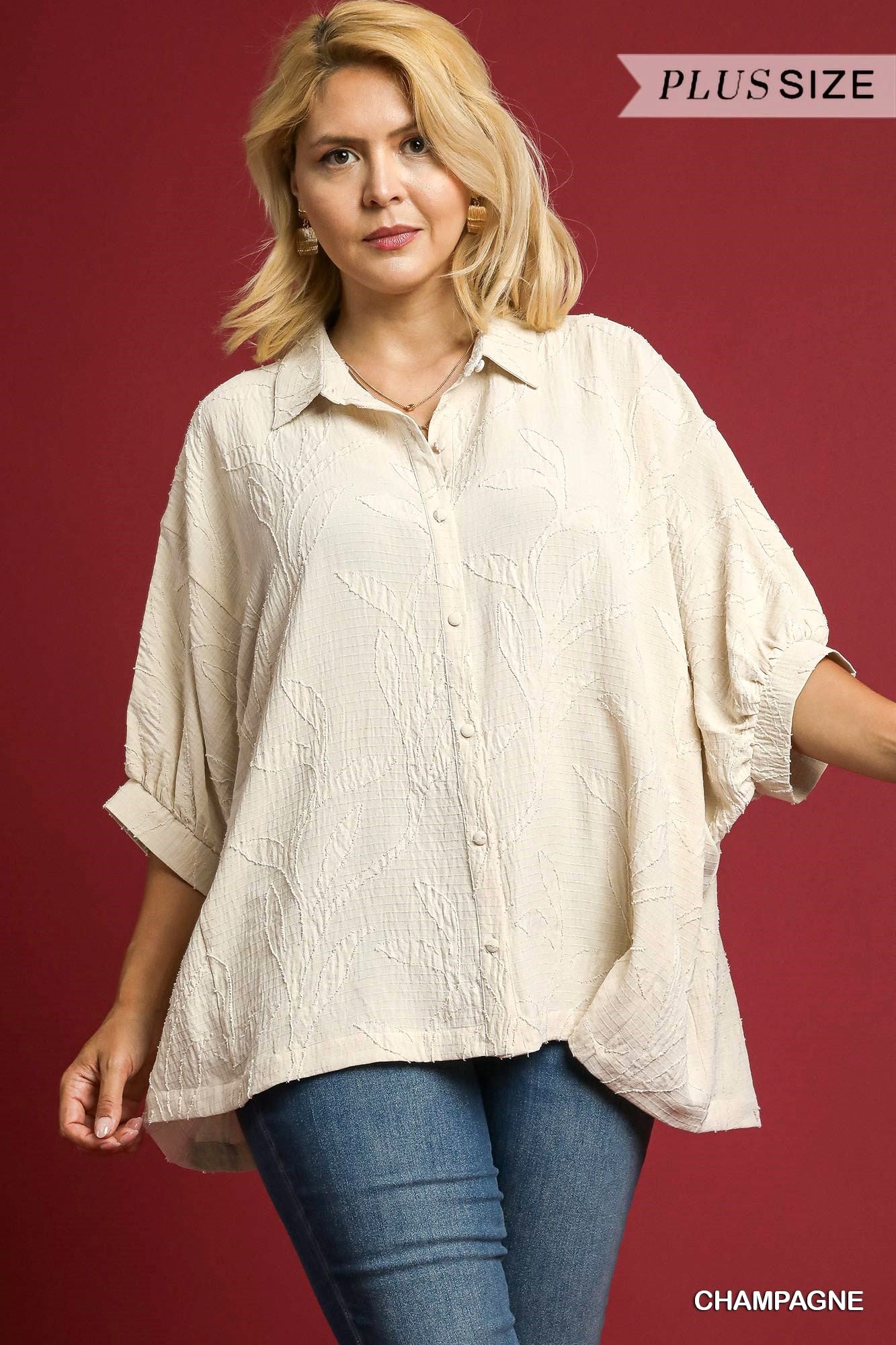 Monday Morning Umgee Curvy Top P438