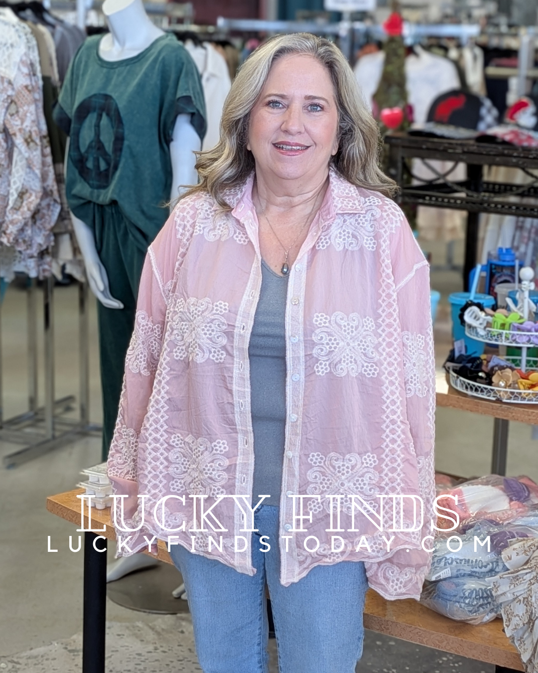 Fancy POL Embroidery Top P452