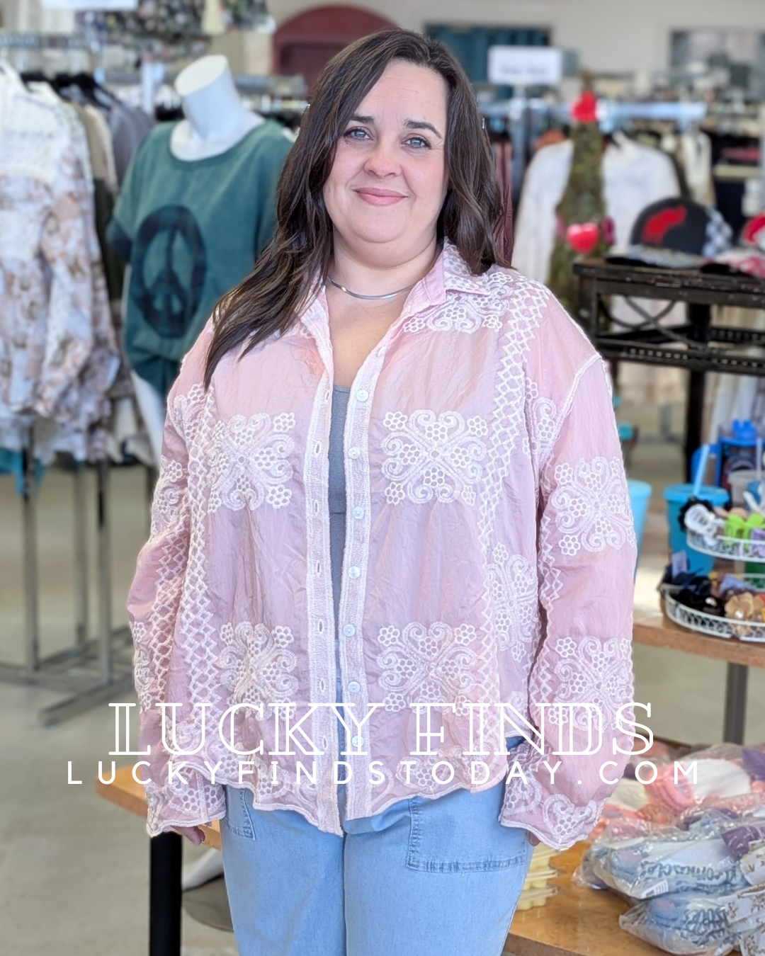 Fancy POL Embroidery Top P452