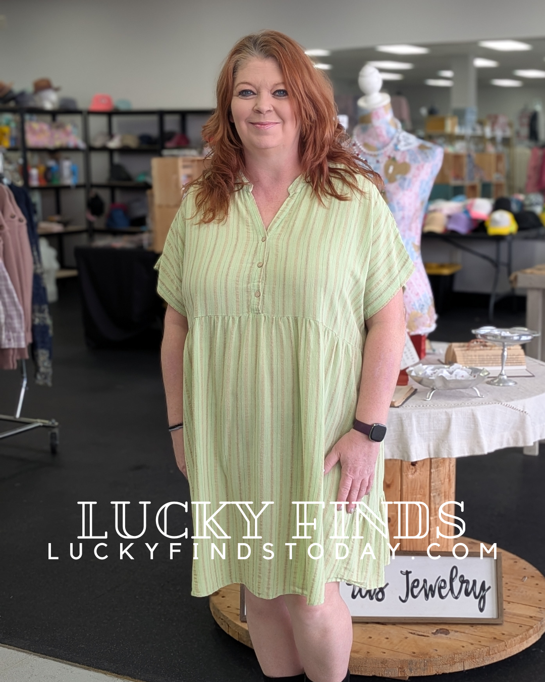 Stripe Babydoll Curvy Dress P457