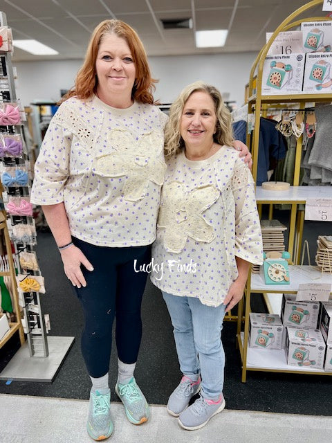 Washed Daisy Patch Easel Top P458