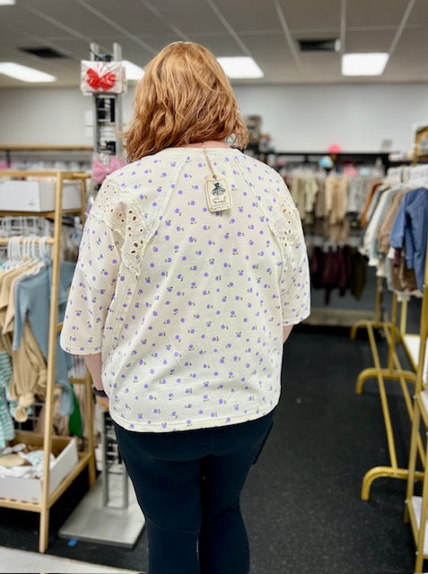 Washed Daisy Patch Easel Top P458