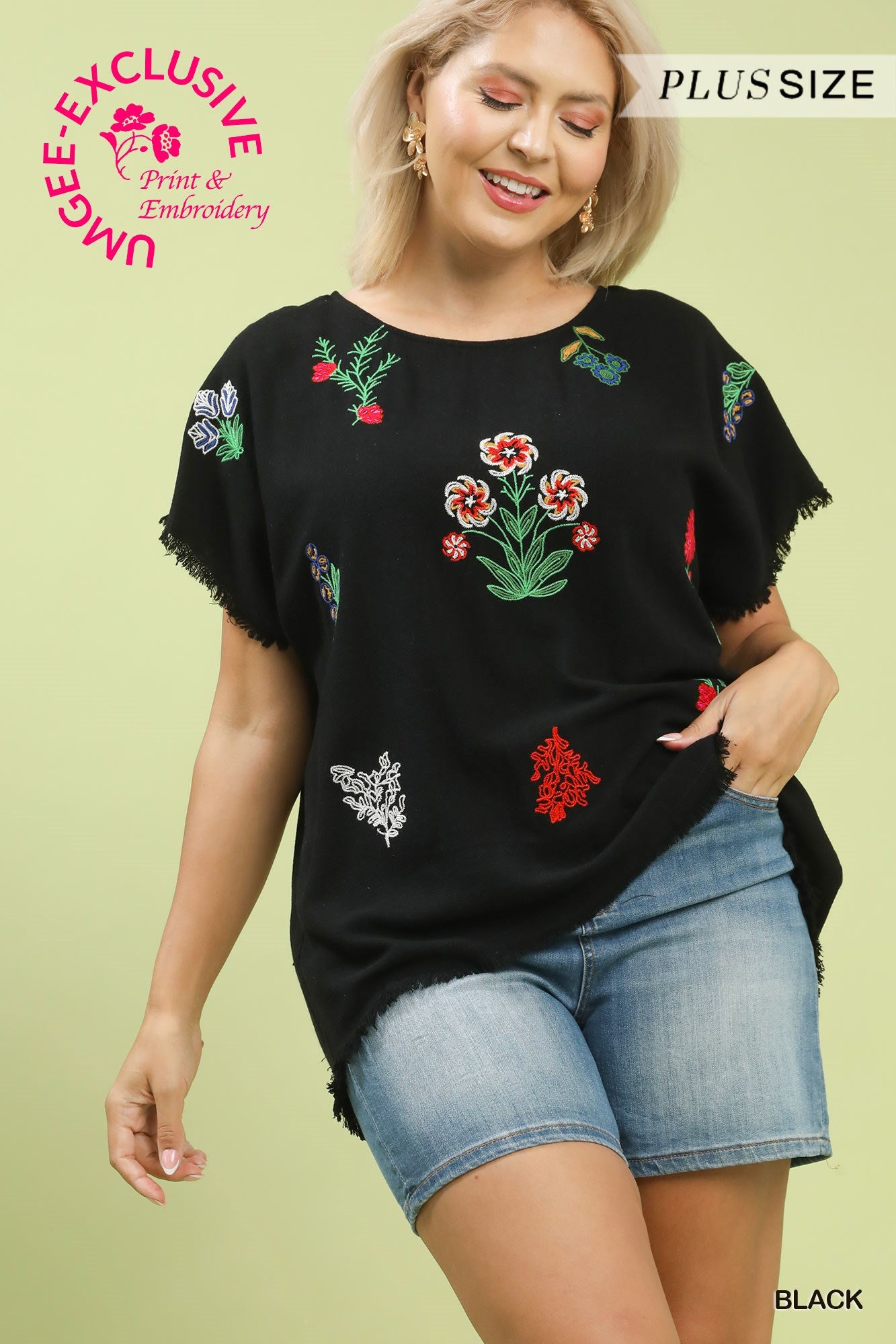 Eyes On You Umgee Curvy Top P460
