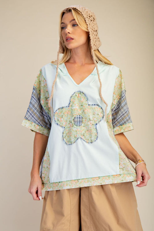 Dreamy Easel Flower Patch Hoodie P464