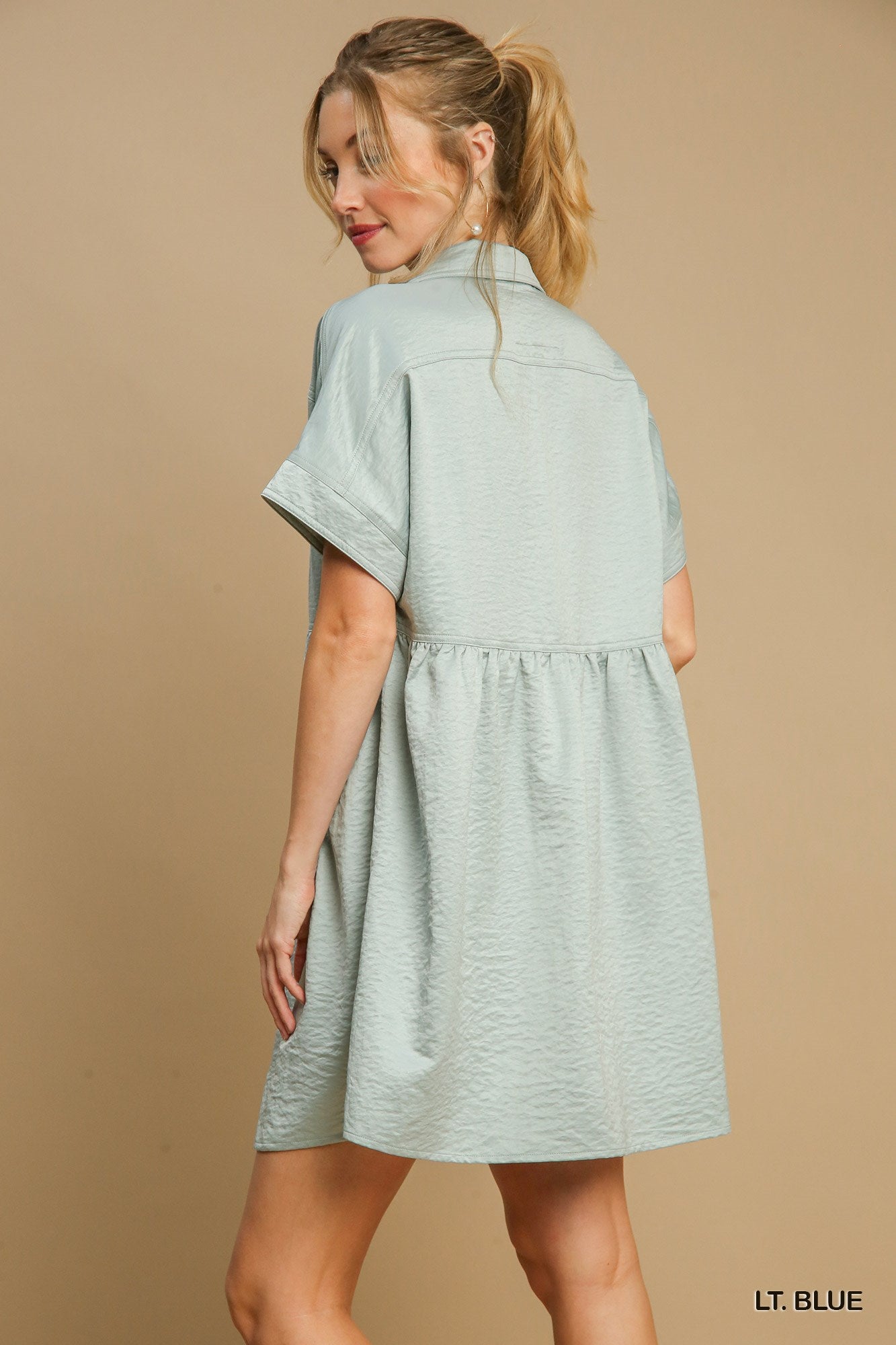 Umgee Satin Tiered Dress P477