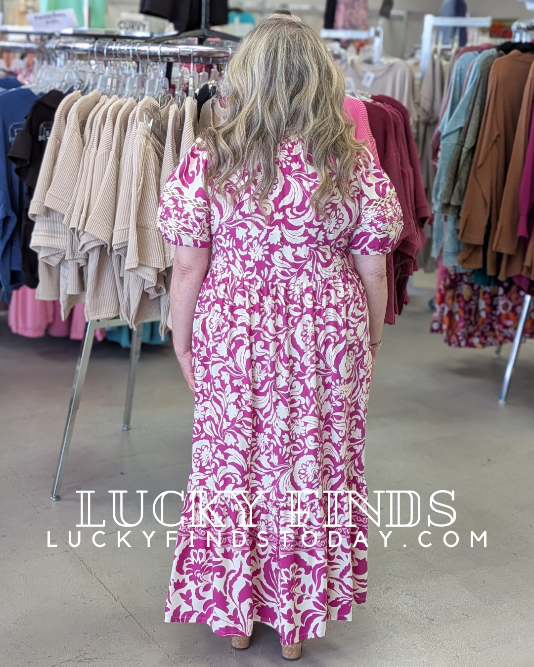Umgee Bohemian Midi Dress P478