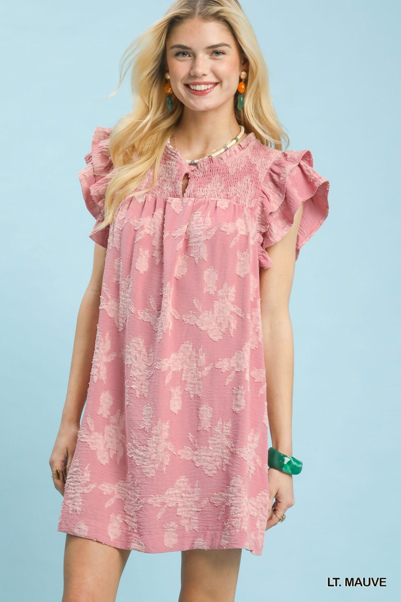 Umgee Burnout Textured Dress P487