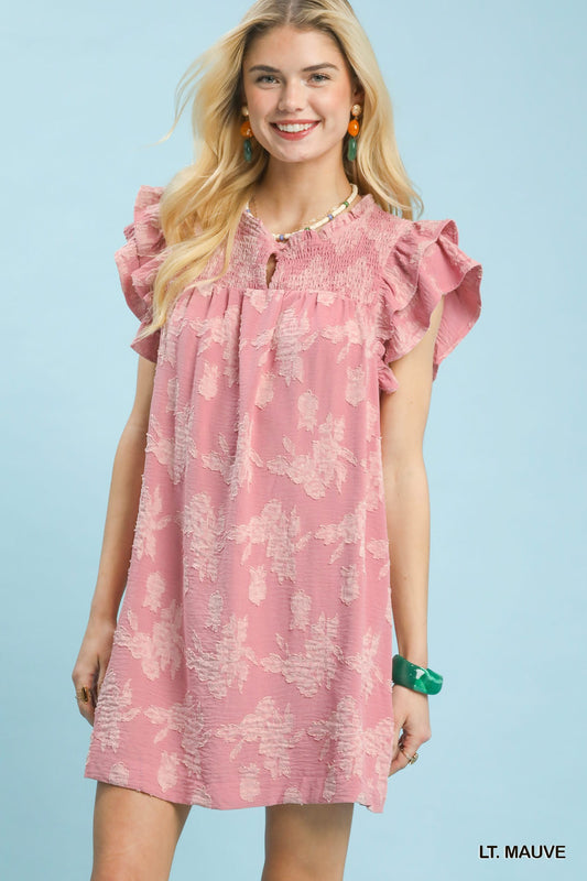 Umgee Burnout Textured Dress P487