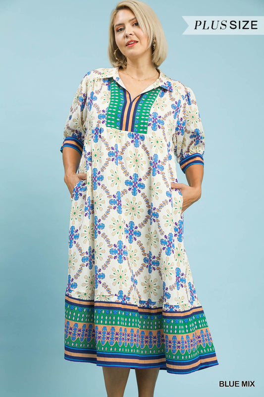 Palm Beach Umgee Curvy Midi P493