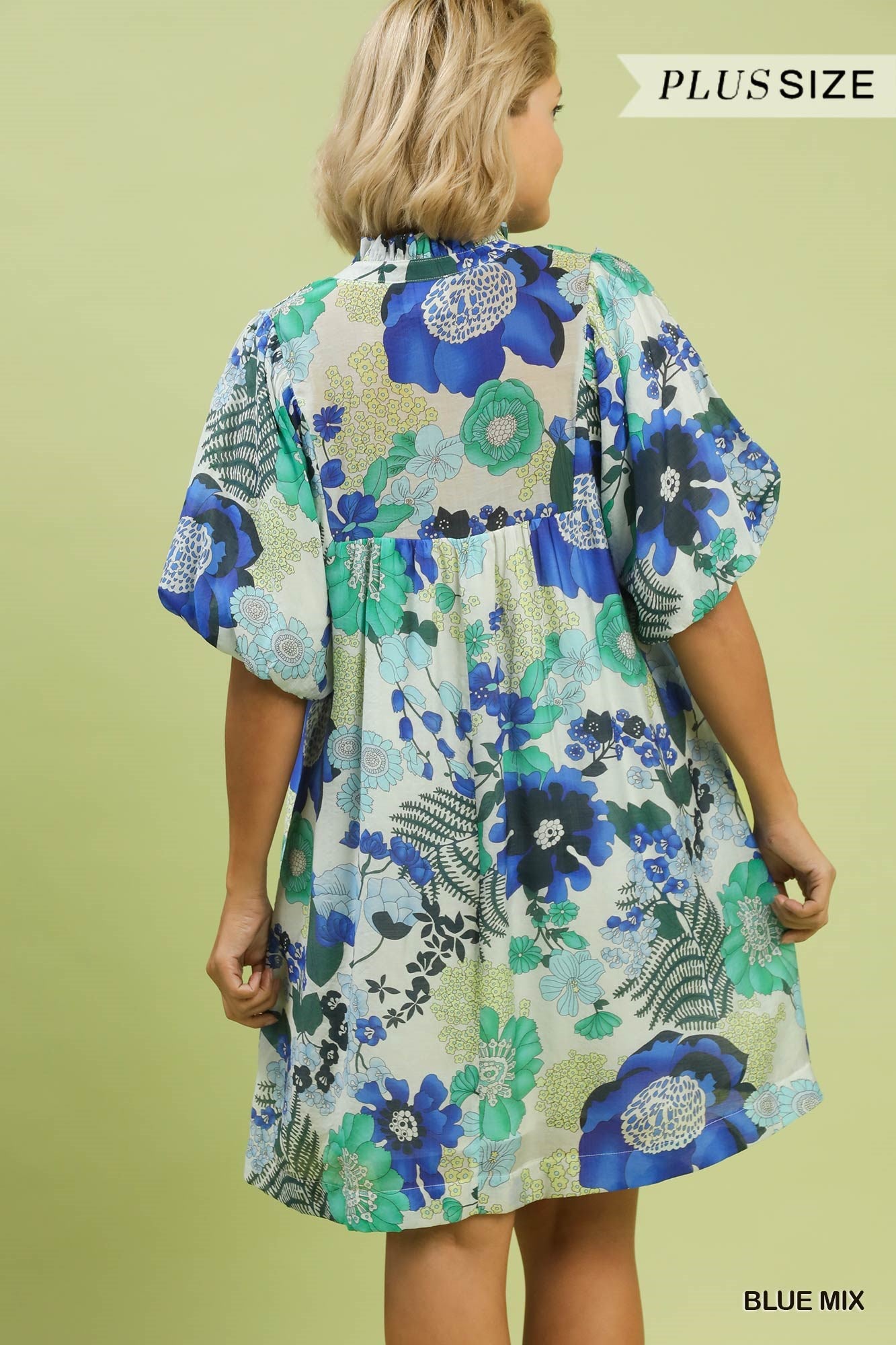 Umgee Curvy Babydoll Dress P497