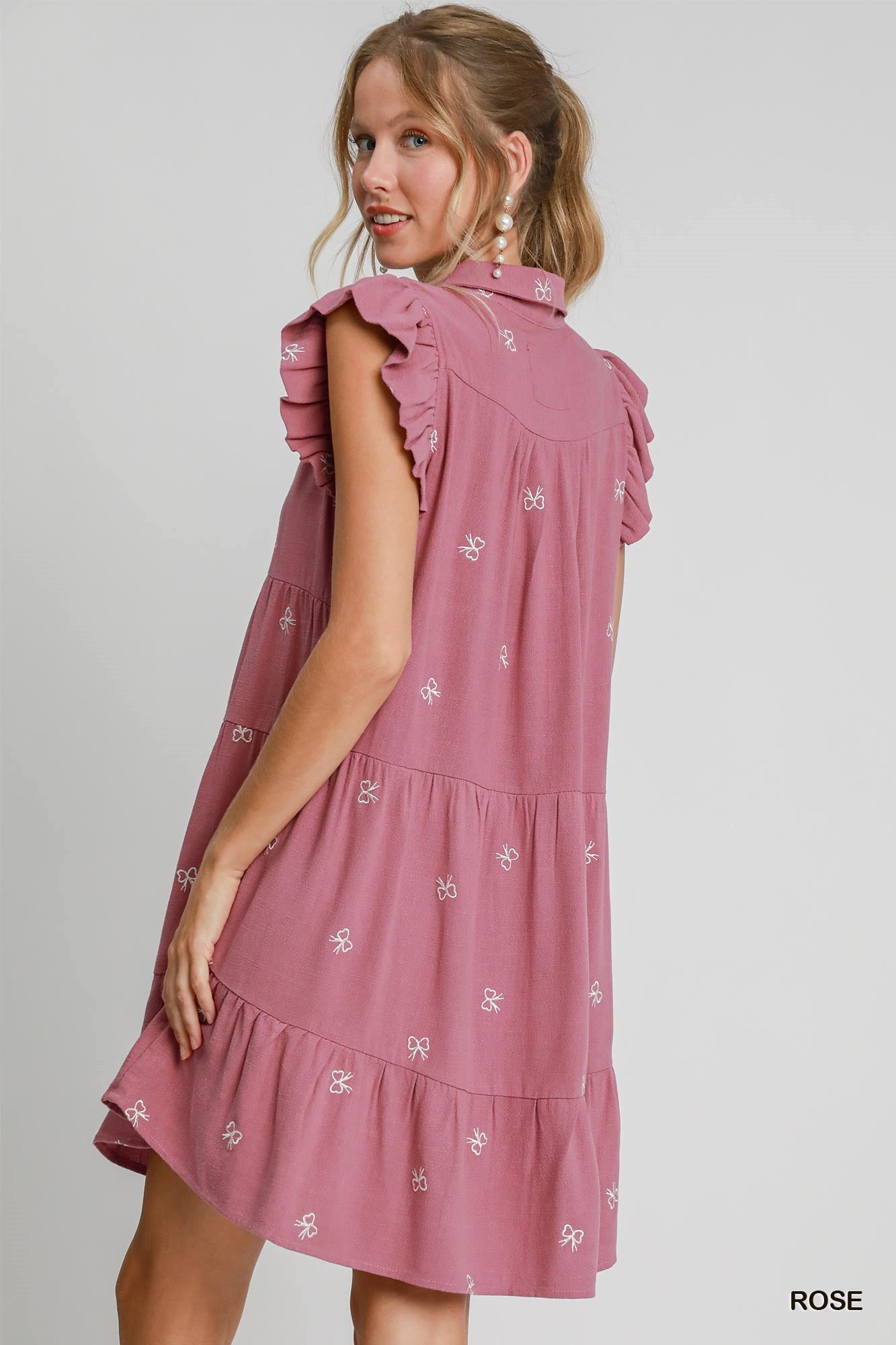 Umgee Ribbons Print Dress P498