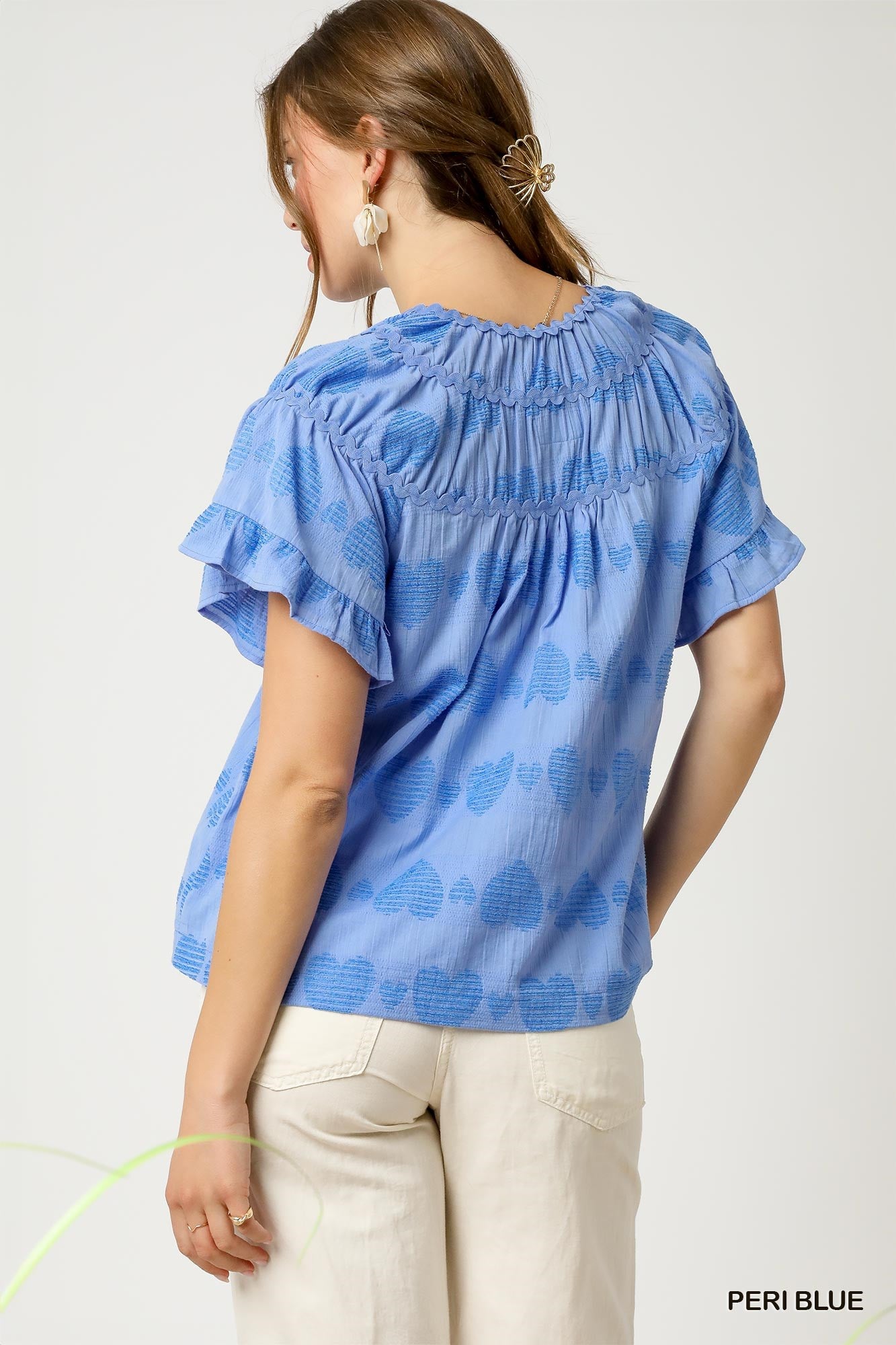 Sweet Umgee Heart Pattern Top P501