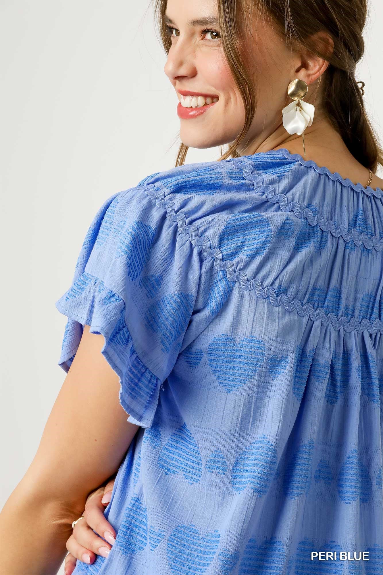 Sweet Umgee Heart Pattern Top P501