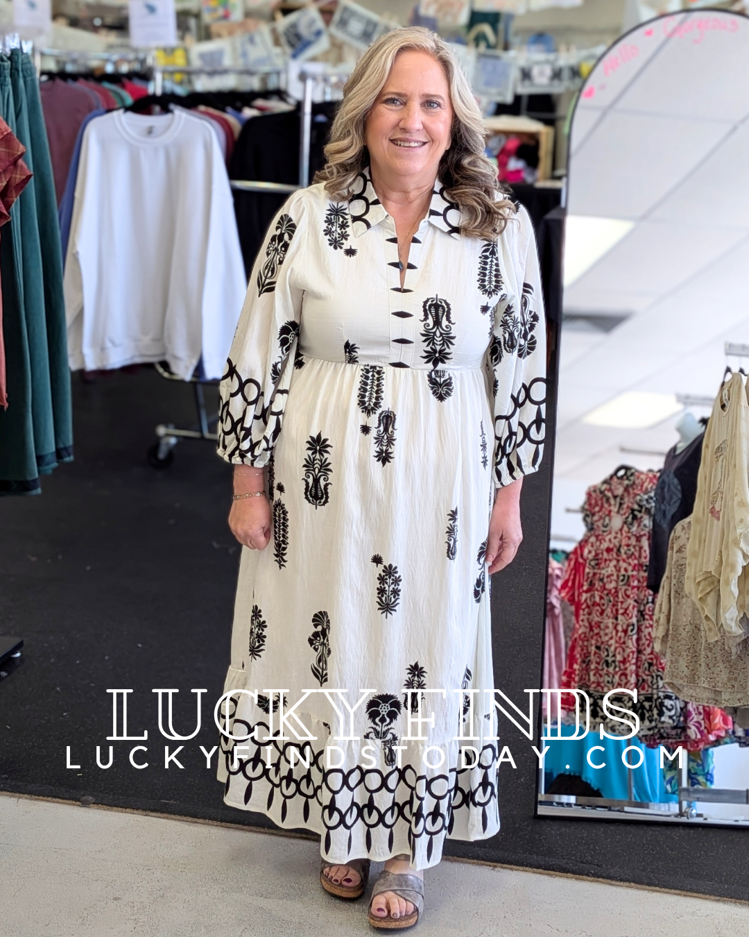 Umgee Boho Midi Dress P505