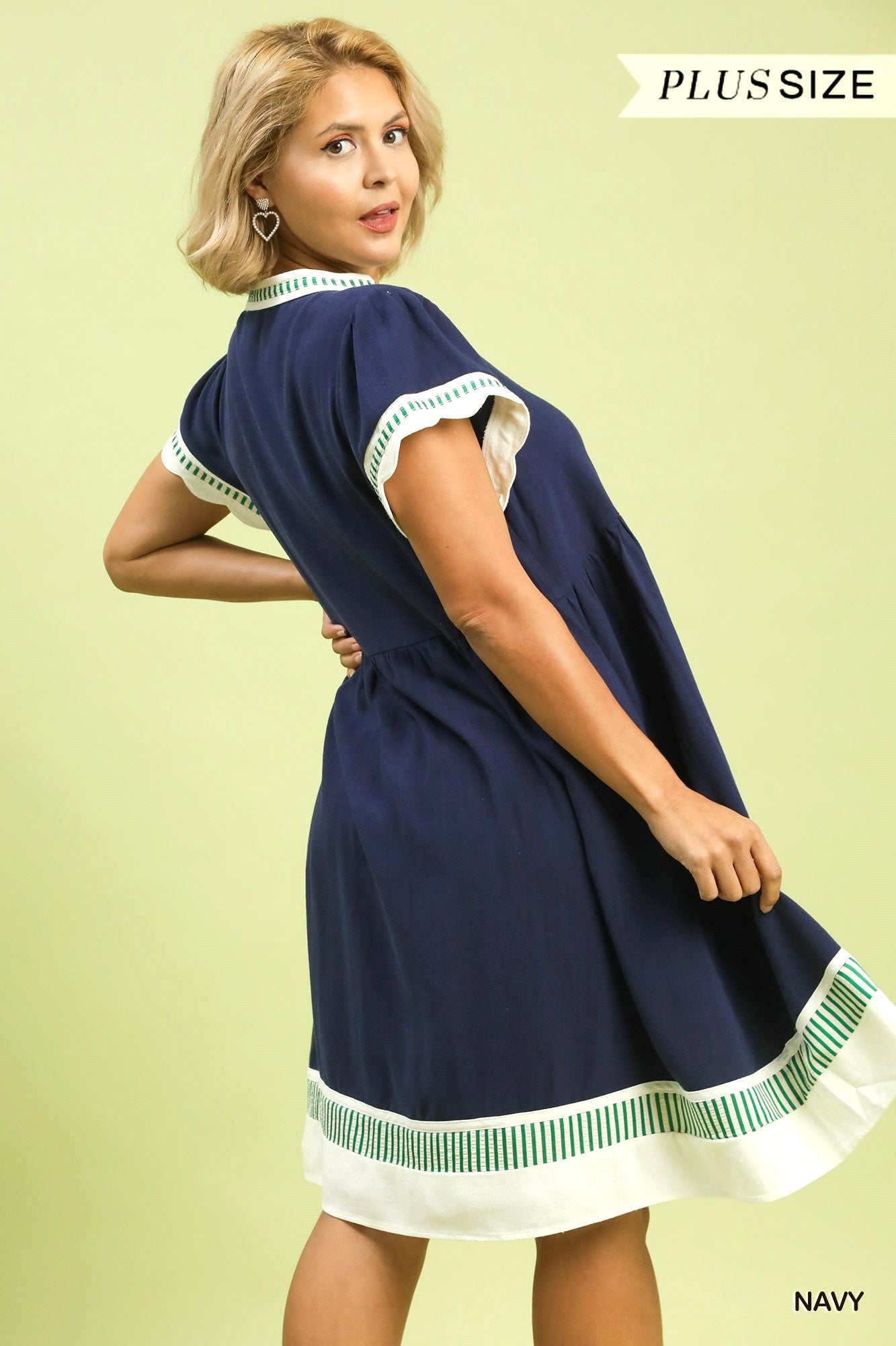 Umgee Babydoll Curvy Dress P509